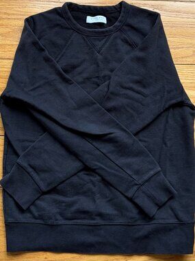 Everlane Black 100% Cotton Sweatshirt in Small